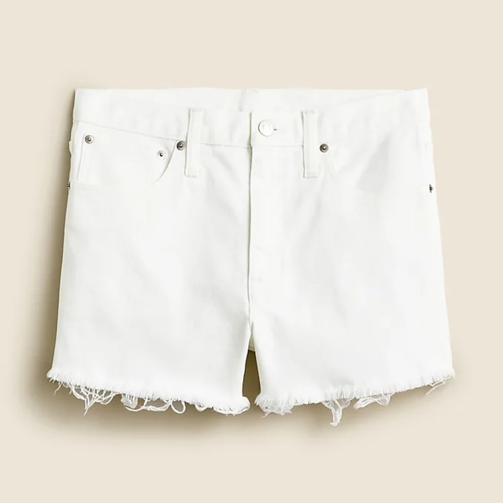 White Denim Women's Shorts